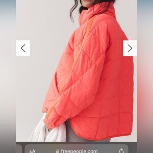 Free People Pippa Puffer - Coral Pink - Open to offers!